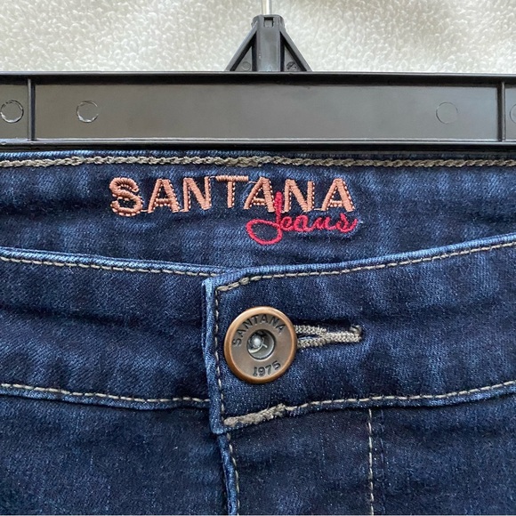 Dark Wash Mid-Rise Stretch Bootcut Jeans 36 Inch Waist - Picture 3 of 5